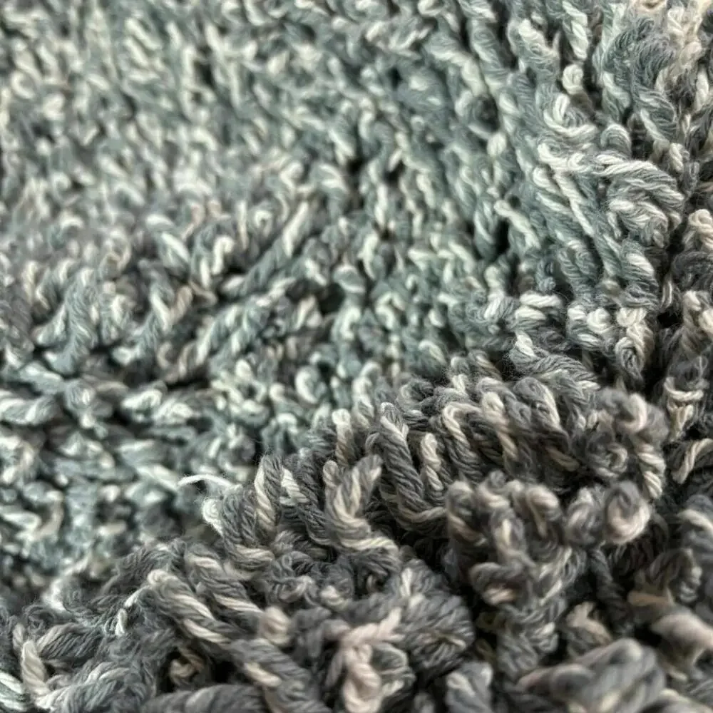 Casaluna Mélange Looped Bath Rug in Sage Green 100% Cotton 21” x 34”